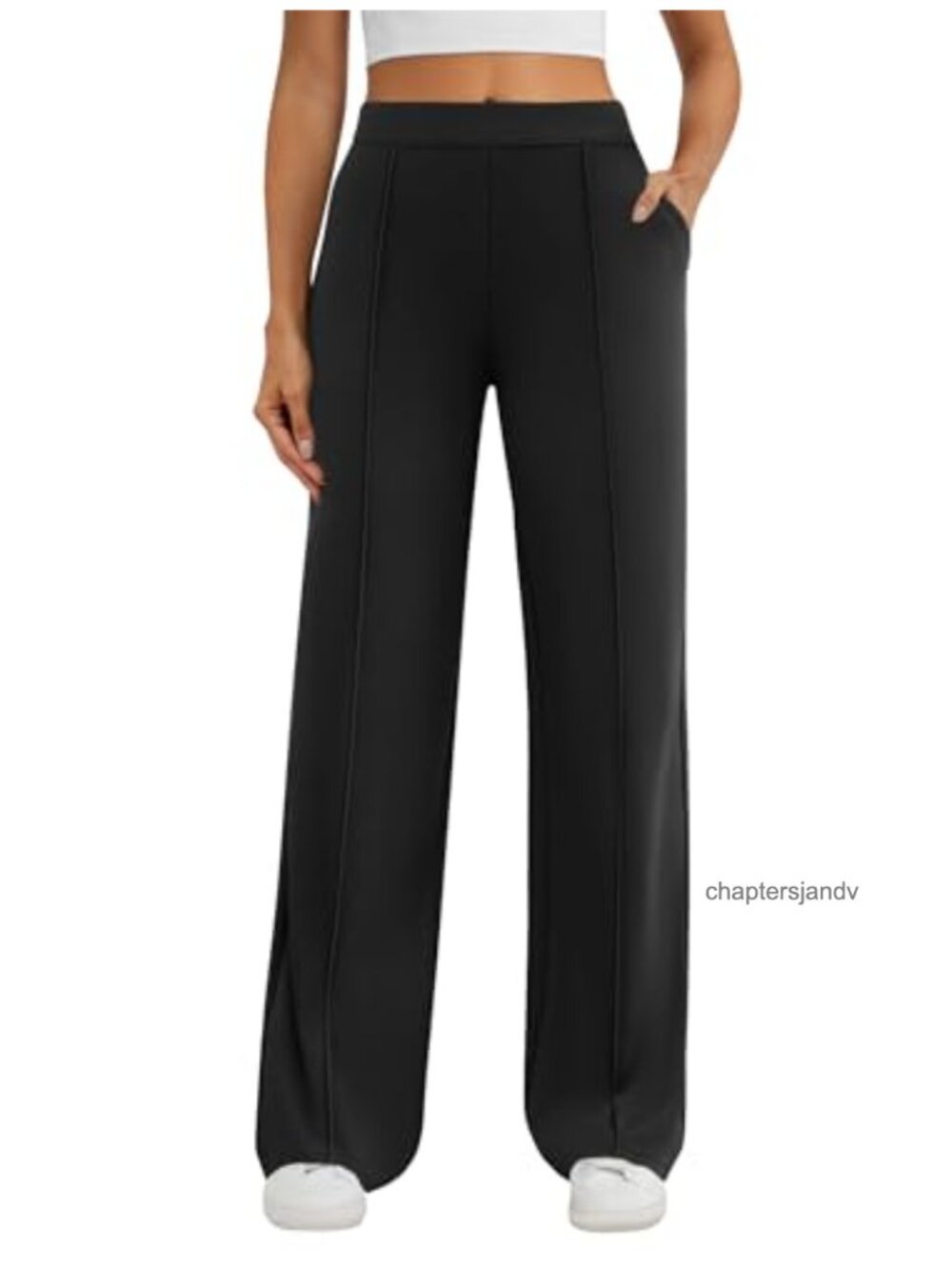 Womens Stretchy Wide Leg Dress Pants Business Casual Work Slacks